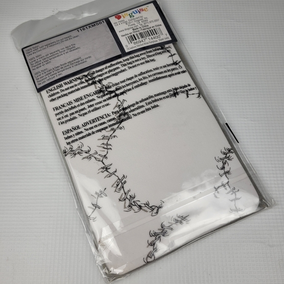 Disguise Diceptions Stitched White Pantyhouse Adult Fits Up to Size 14 - Picture 6 of 6